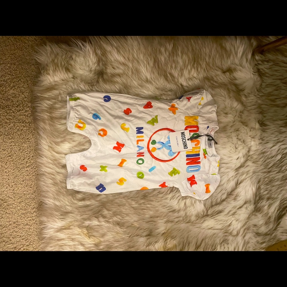 Letter One Piece Moschino Girl Jumpers! 12 months and 3 months